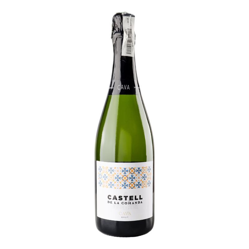 Вино ігристе біле сухе Castell De La Comanda Cava  Brut, 0,75л.11,5%